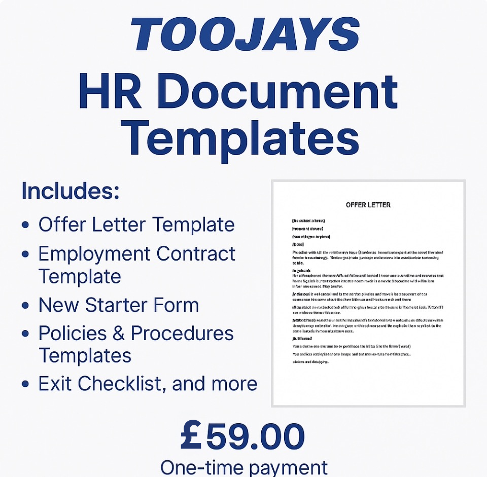 Complete HR Document Templates Pack – Editable Word Format