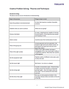 Creative Problem Solving Skills - Skills Development Workbook