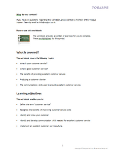 Customer Service Skills - Skills Development Workbook
