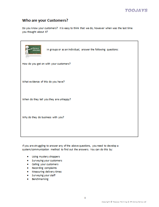 Customer Service Skills - Skills Development Workbook