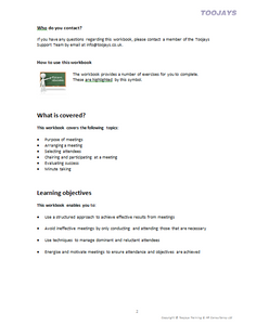 Effective Meetings - Skills Development Workbook
