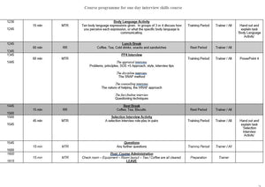 Interview Skills  - Training Workshop Pack