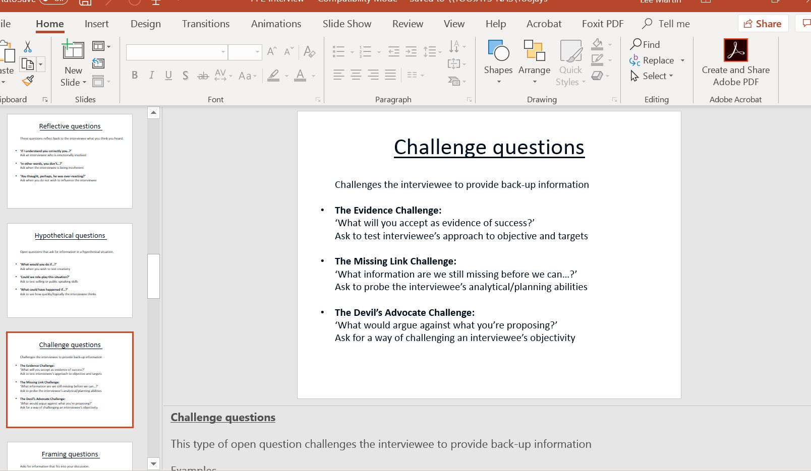 Interview Skills  - Training Workshop Pack