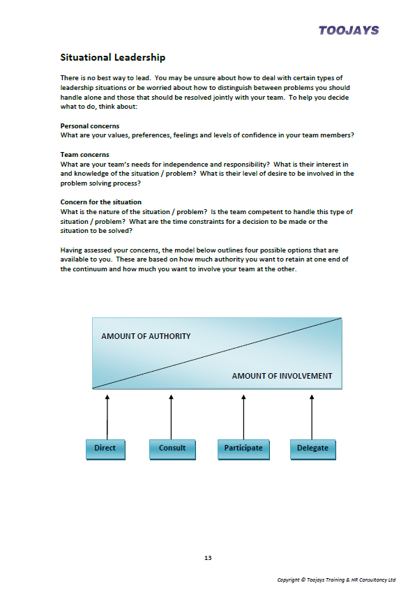 Leadership Development Skills - Skills Development Workbook
