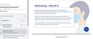 Managing Motivation