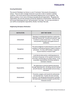 Motivating Effectively - Skills Development Workbook