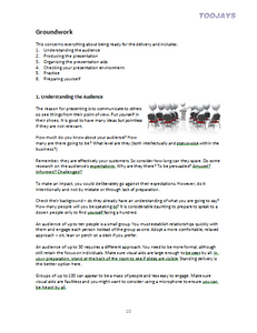 Presentation Skills - Skills Development Workbook