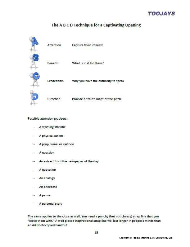 Presentation Skills - Skills Development Workbook