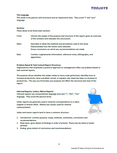 Report Writing Skills - Skills Development Workbook