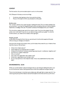 Strategic Communications - Skills Development Workbook